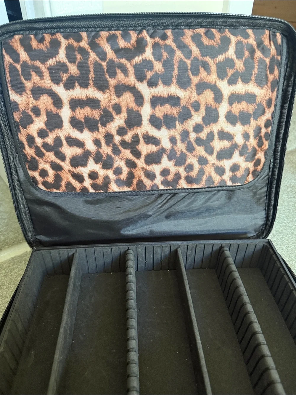 Joy Mangano Leopard Print Jewelry Organizer Storage Case
